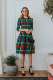 Family Matching Plaid Parent-child Spring Trend Dress