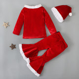 Baby Girl Christmas Long Sleeve 3 Pcs Set