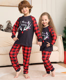 Family Matching Plaid Monogrammed Home Christmas Pajamas