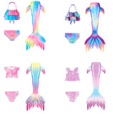 Kid Girl Ghnatygren Mermaid Tail Swimsuit