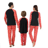 Family Matching Printed Christmas Long Sleeve Pajama