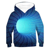 Kids 3D Visual Deception Digital Print Hoodie