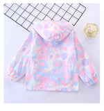 Kid Girls Thin Spring Hooded Jacket Coats