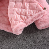 Kid Baby Girl Winter Woolen Imitation Fur Padded Coats