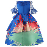 Kid Girls Magic House Full Roleplaying Contrast Design Dresses