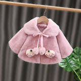 Baby Girl Cape Cute Little Strawberry Coat