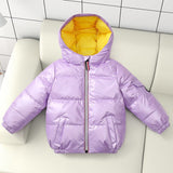 Kid Baby Boy Girl Down Jacket Silver Walk-in Space Extra Thick Coat