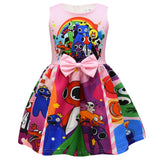 Kid Girl Rainbow Friends Holiday Party Casual Dress