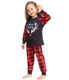 Family Matching Plaid Monogrammed Home Christmas Pajamas