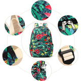College Student Digital Print Backpack Three Set Bags