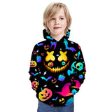 Children Kid 3D Print Halloween Pattern Hoodie