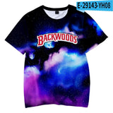 Kid Boy Backwoods Galaxy 3D Hoodies Pullover Short Sleeve Sweatshirt