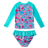 Kid Girls Separate Swimsuit Long-sleeved Bikini Mermaid Swimwear