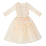 3-12T Kid Girl Piano Princess Wedding All Seasons Dresses