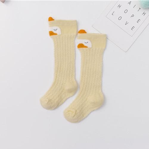 Baby / Toddler Solid Breathable Over-knee Mesh Socks 3 Packs
