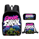 Kid School Bag Friday Funk Night Printed Backpack 3 Pieces/Lot