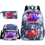 Star Sky Three Piece Canvas Schoolbag Stranger Things Bags