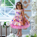 Kid Baby Girl Printed Festive Flower Dress