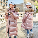 Kid Boy Girl Jacket Warm Long Cotton Down Cotton-padded Jacket