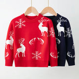 Kid Baby Girl Boy Autumn Winter Christmas Snow Elk Sweater