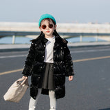 Kid Baby Boy Girl Hooded Cotton Long Velvet Thick Coat Thermal Top