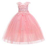 Kid Girl Princess Wedding Pompous Gauze Performance Dresses