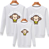 Family Matching Cartoon Monkey Fashion Trend Autumn Hoodie
