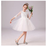 3-12T Kid Girl Piano Princess Wedding All Seasons Dresses