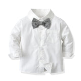 Kid Baby Boys Solid Color Suit Gentleman 2 Pcs Sets