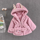 Baby Girl Coat Wool Imitation Fur Thickened Cotton Coats