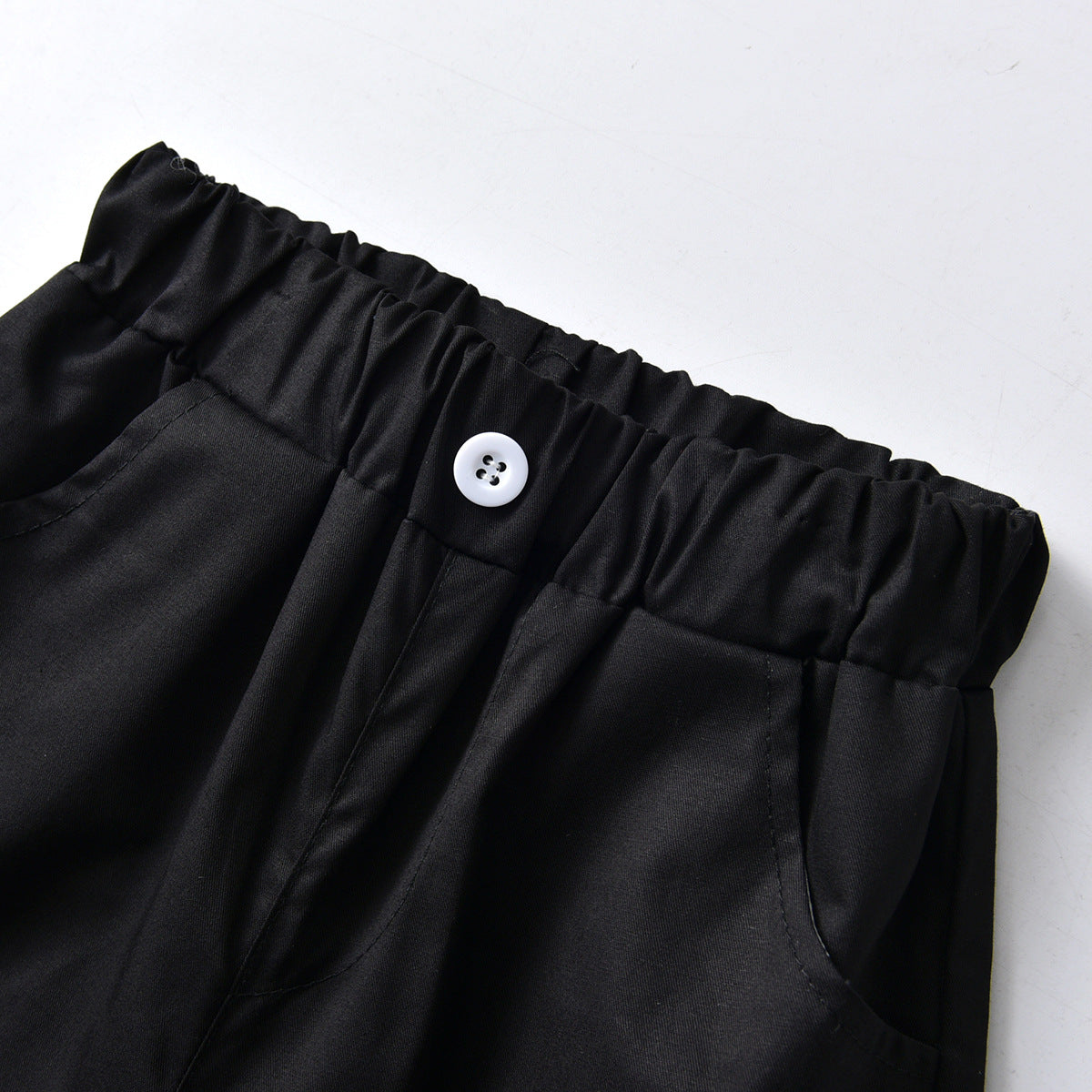 Kid Baby Boy Suit Plaid Short-sleeved Straps Shorts Summer Suits 2 Pcs Sets