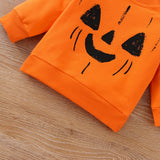 Kid Baby Girls Halloween Pumpkin Shirts Top