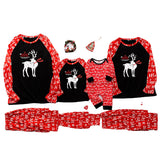 Family Matching Printed Christmas Long Sleeve Pajama