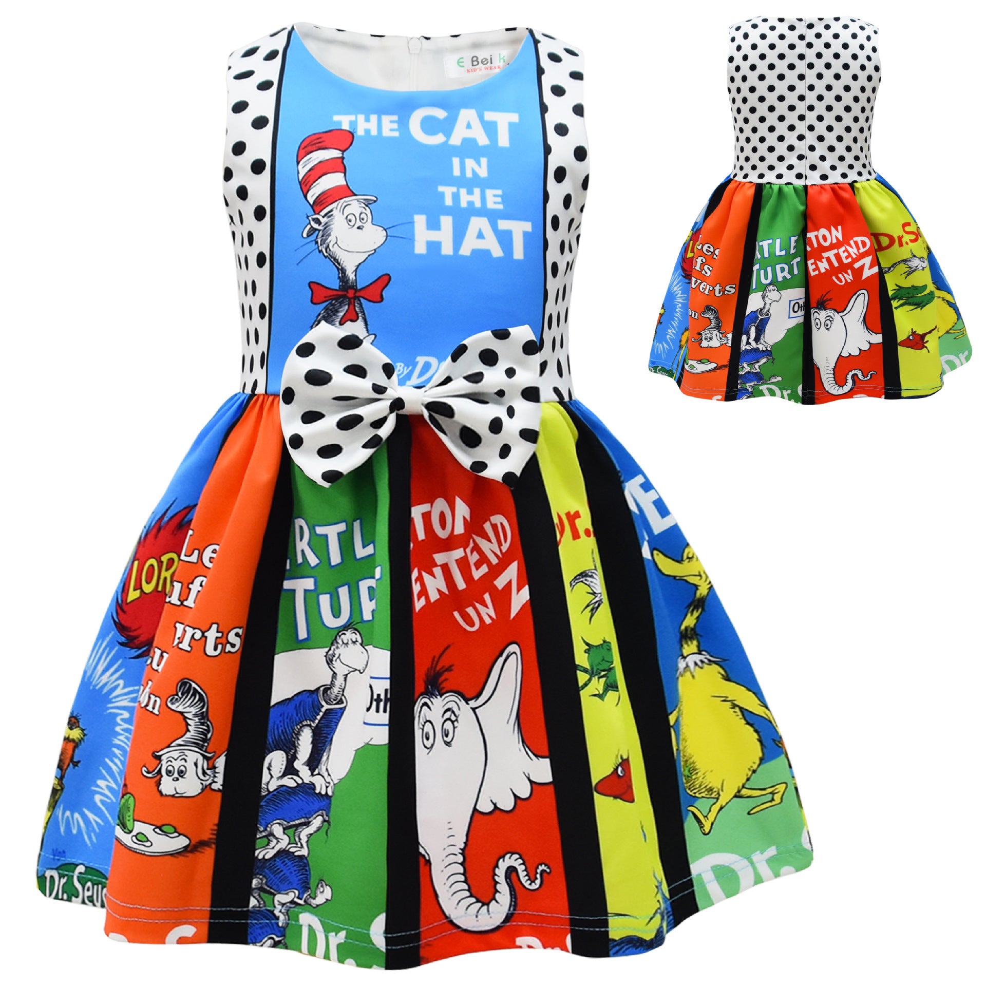 Kid Girl Holiday Party Dodger Green Furgie Grinch Dresses