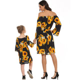 Family Matching Parent-child Sunflower Dress