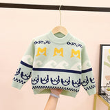 Kid Boy Cute Korean Outer Knit Sweater