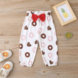 Baby Girl Long Sleeve CottonValentine's Day Printed 2 Pcs Set