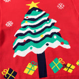 Kid Baby Girl Christmas Tree Pullover Bottoming Sweater