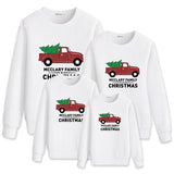 Family Matching Christmas Round Neck Parent-child Long Sleeve Cute Cartoon Shirts