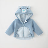 Baby Kid Boy Girl Plus Fleece Hooded Coats Top