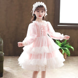 Kid Baby Girls Lolita Princess Flower Dress