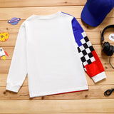Kid Boy Astronaut Space Print Pullover Sweatshirt
