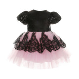 Kid Girls Dress Lace Tutu Formal Pageant Bridesmaid Tulle Dress 1-5Y - honeylives