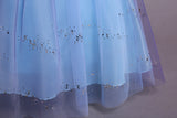 Kid Girls Gradient Flying Sleeve Princess Birthday Party Gown Flower Dress