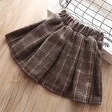 Winter Baby Girls Cute Plush Pullover+ Pleated Skirt 2 Pcs 0-5 Years