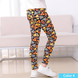 Girls Print Pants Print Flower Skinny Leggings 4-11 Years