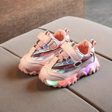 Boy Girl Glowing Luminous Led Light Up Breathable Sneakers Shoes