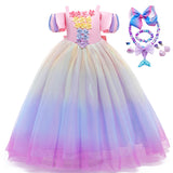 Kid Girl Flower Party Lace Elegant Ball Bow Birthday Party Dresses