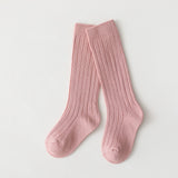 Kids Baby Cotton Breathable Stripe Soft  Knee High Long Socks