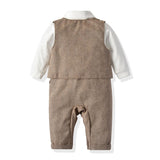 Baby Boys Formal Banquet Set Cotton 4 Pcs Sets